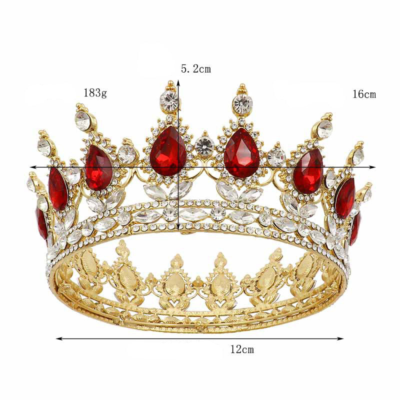 Teardrop Rhinestone Crown Headband L2879 - view 2