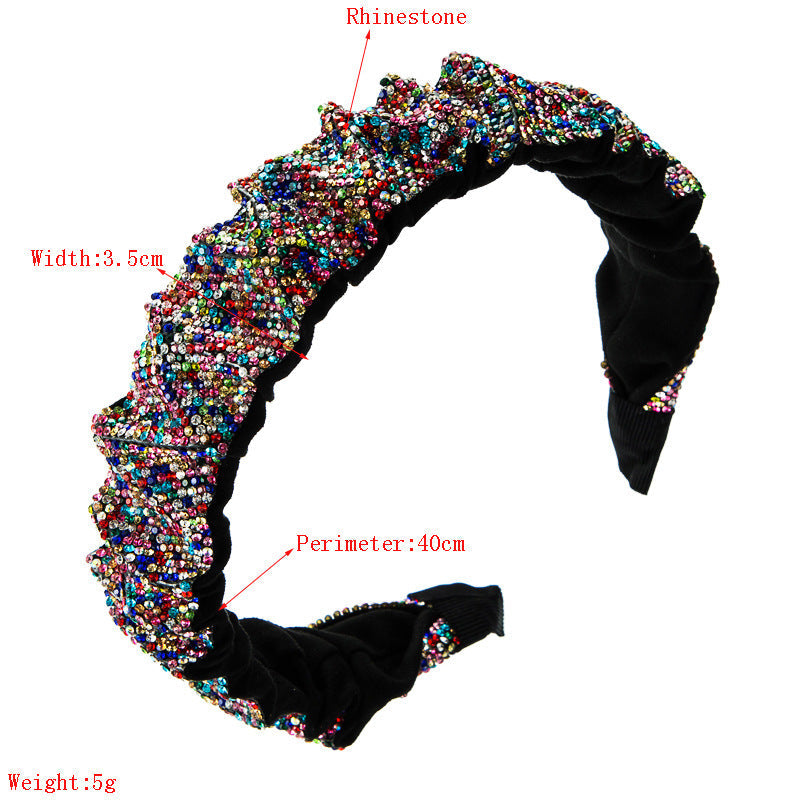 Irregular Rhinestone Headband L3053 - view 2