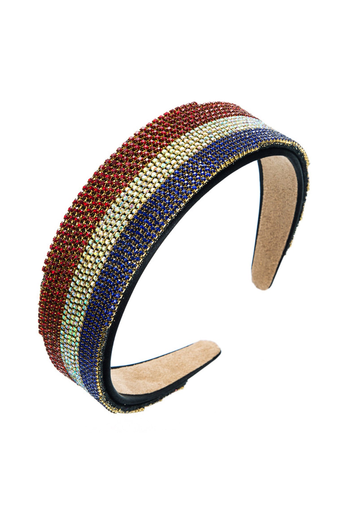 Tricolor Rhinestone Headband L3056 - view 4