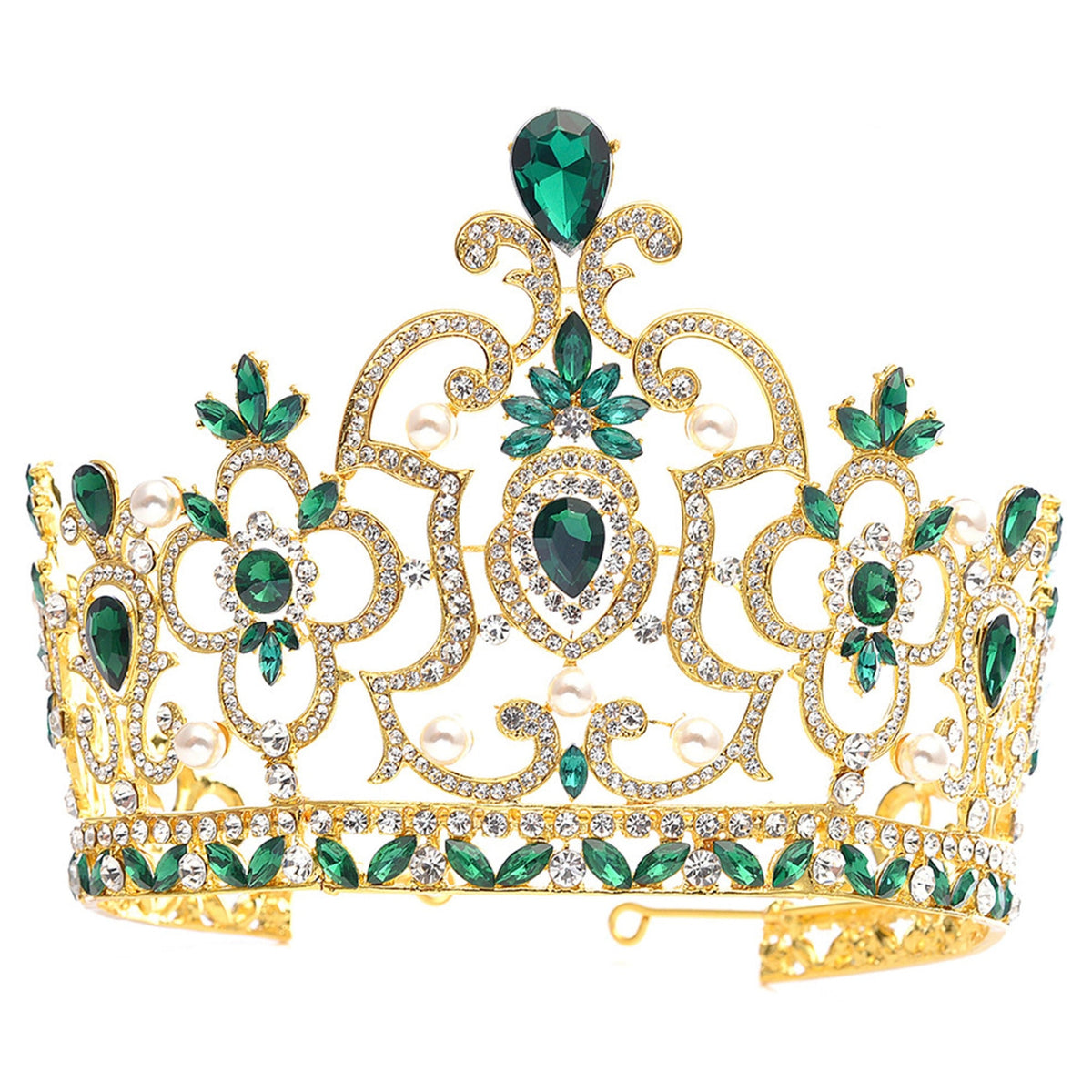 Rhinestone Crown Headband L3352 - view 2