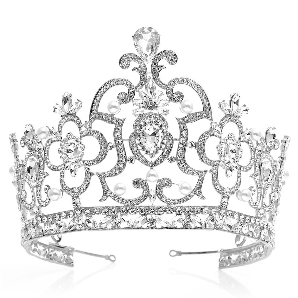Rhinestone Crown Headband L3352 - view 4