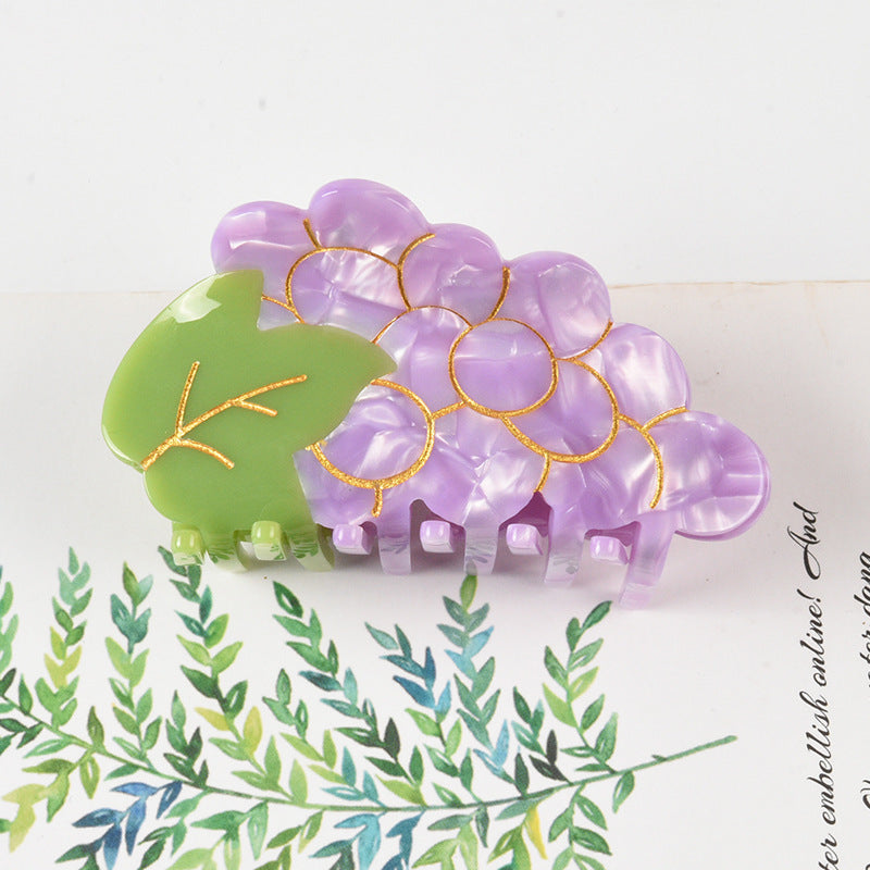 Grape Acrylic Hair Clip L4322