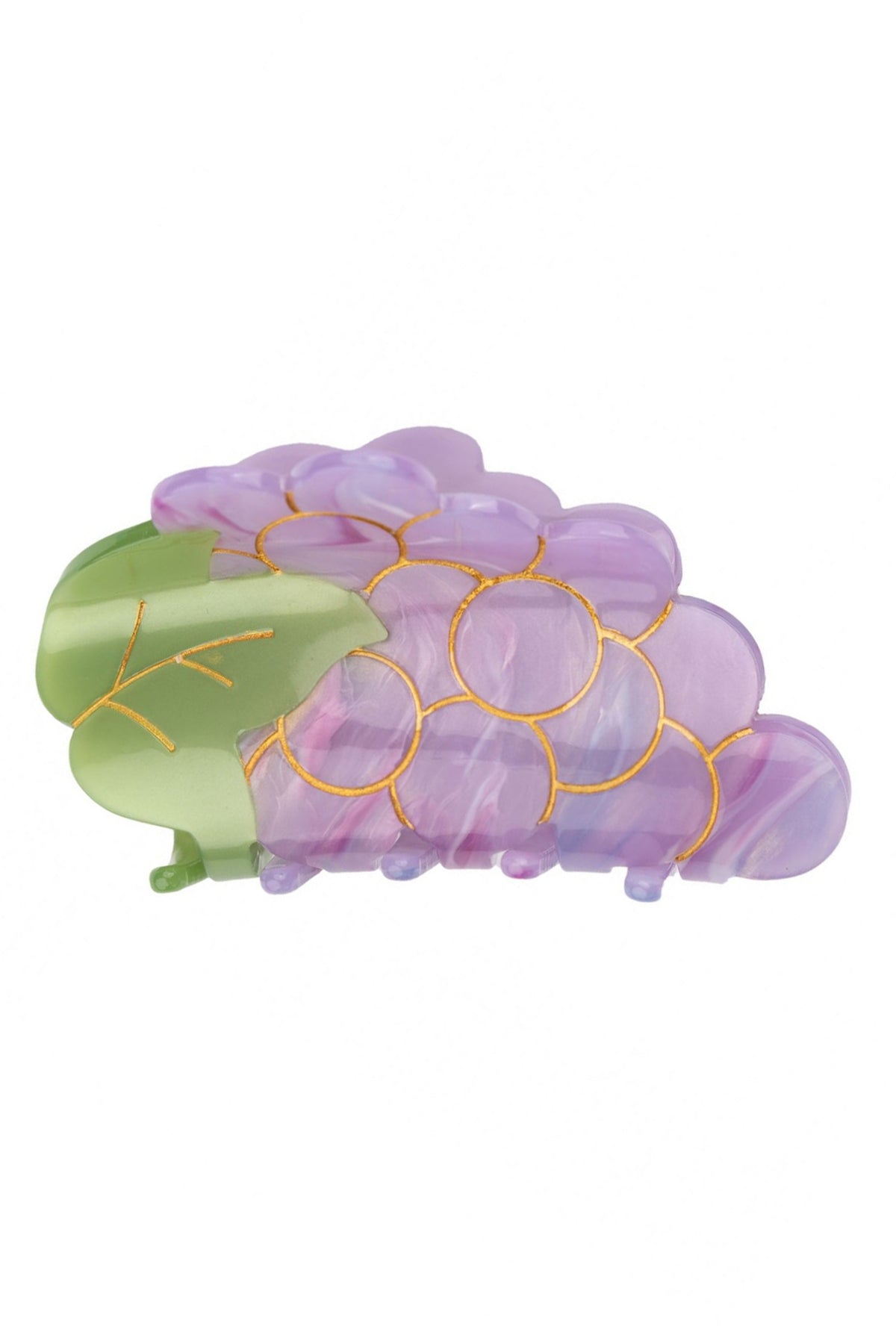 Grape Acrylic Hair Clip L4322