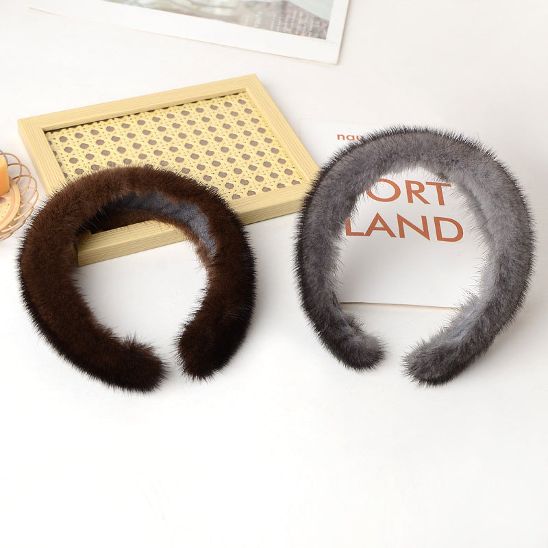 Mink Hair Headband L4394
