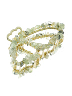 Irregular Natural Stone Butterfly Hair Clip L4673 - view 8