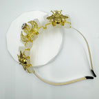 Natural Stone Moon Scepter Bee Crown Headband L4706