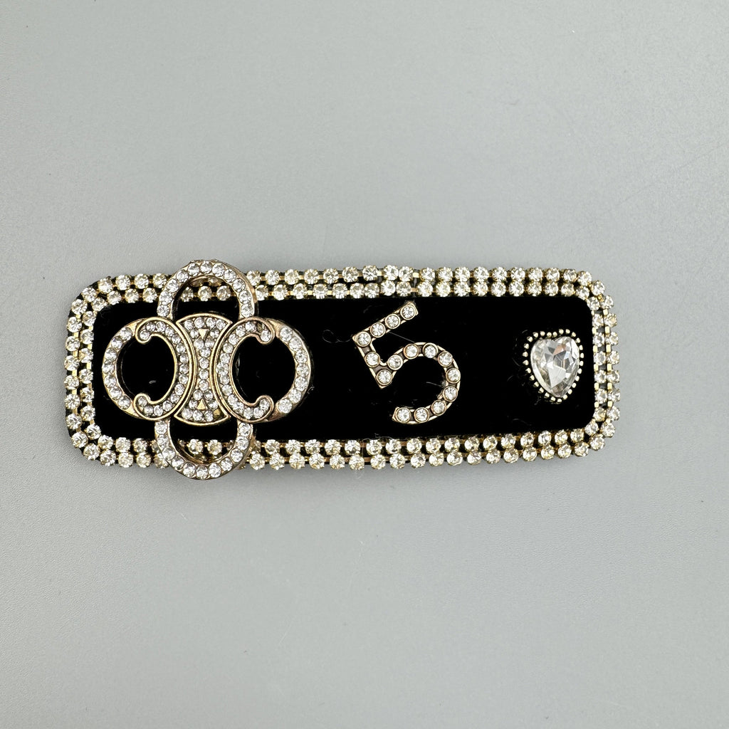5 Rhinestone Hair Clip L4738