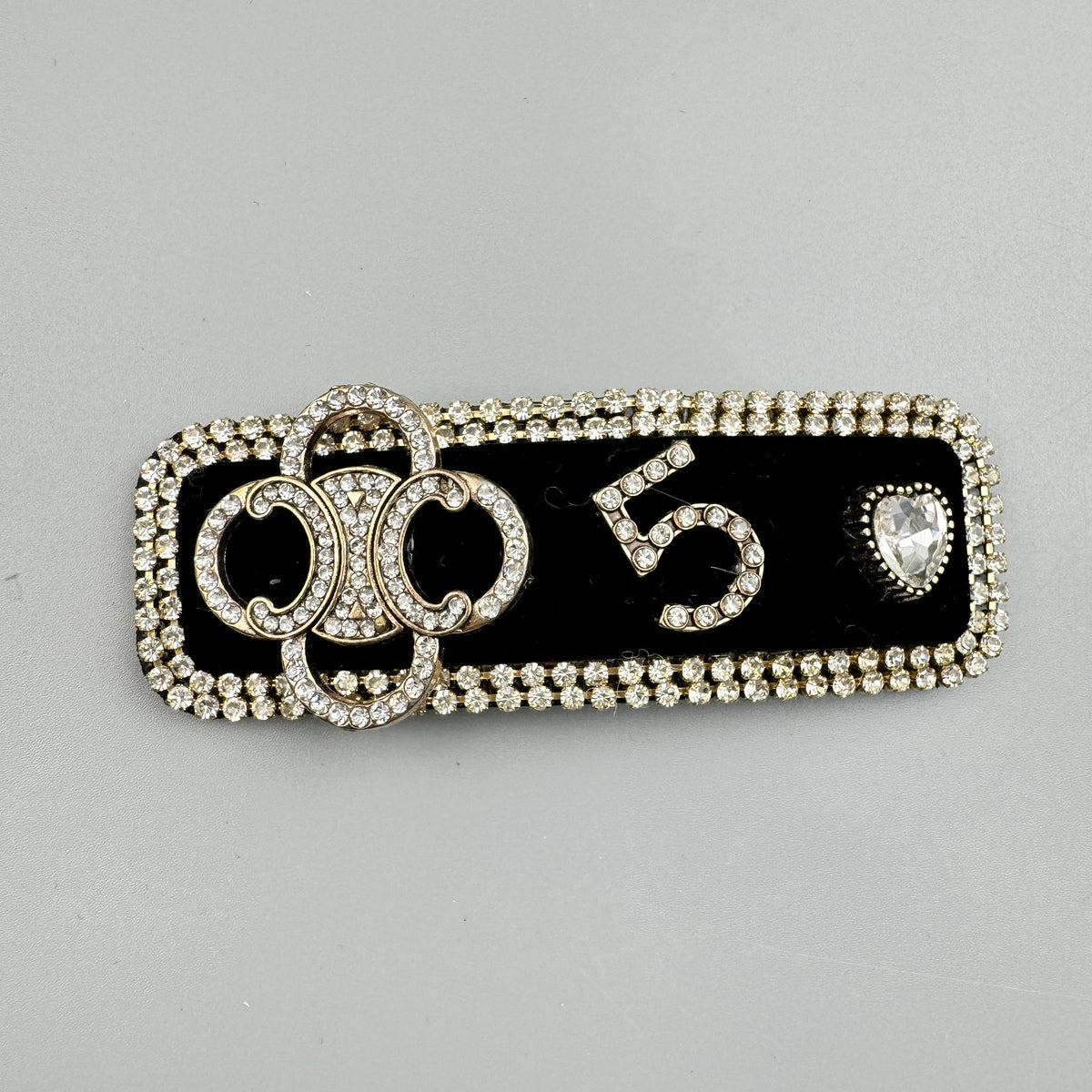 5 Rhinestone Hair Clip L4738