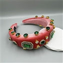 Geometry Rhinestone Sponge Headband L4798