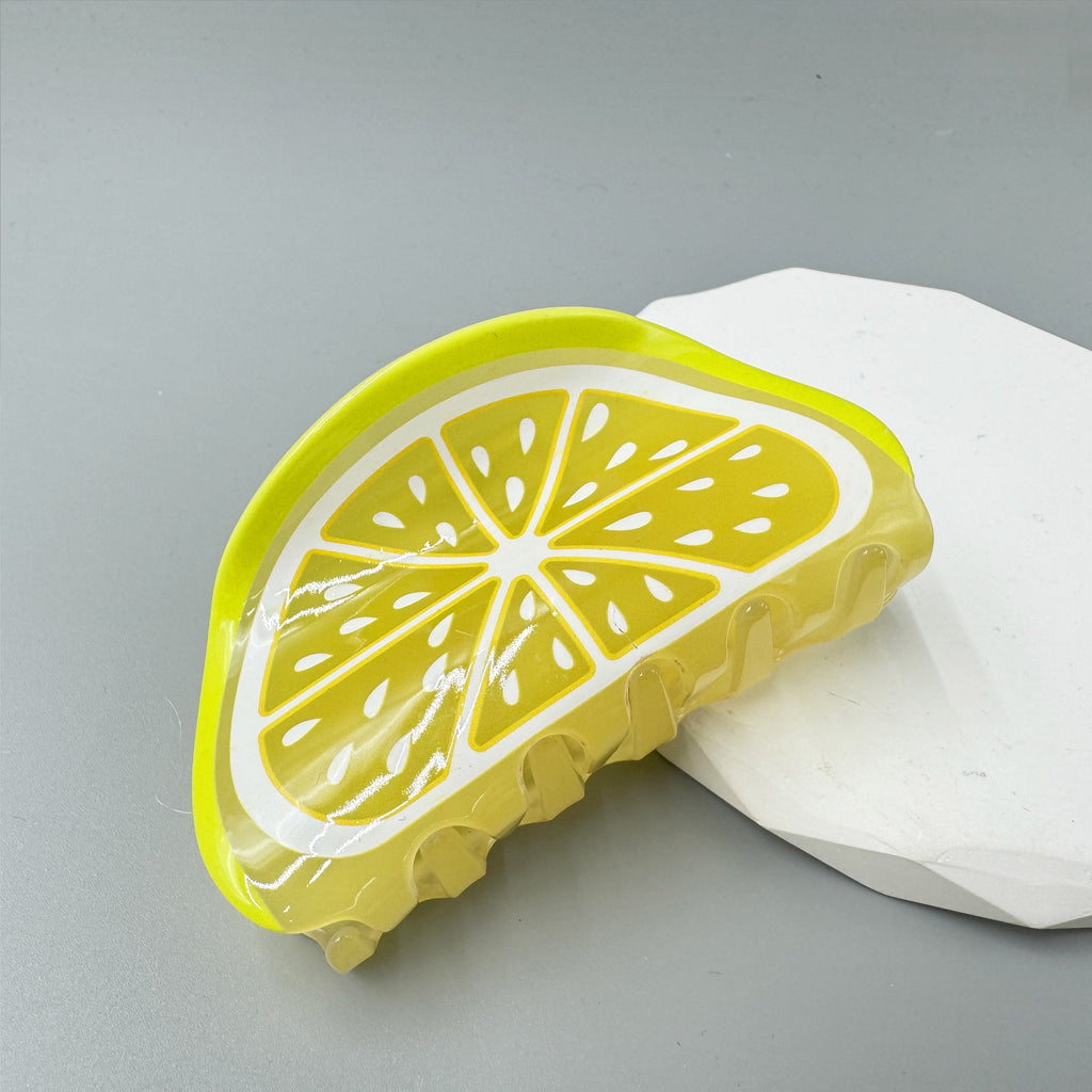 Lemon Acrylic Hair Clip L4843 - view 9