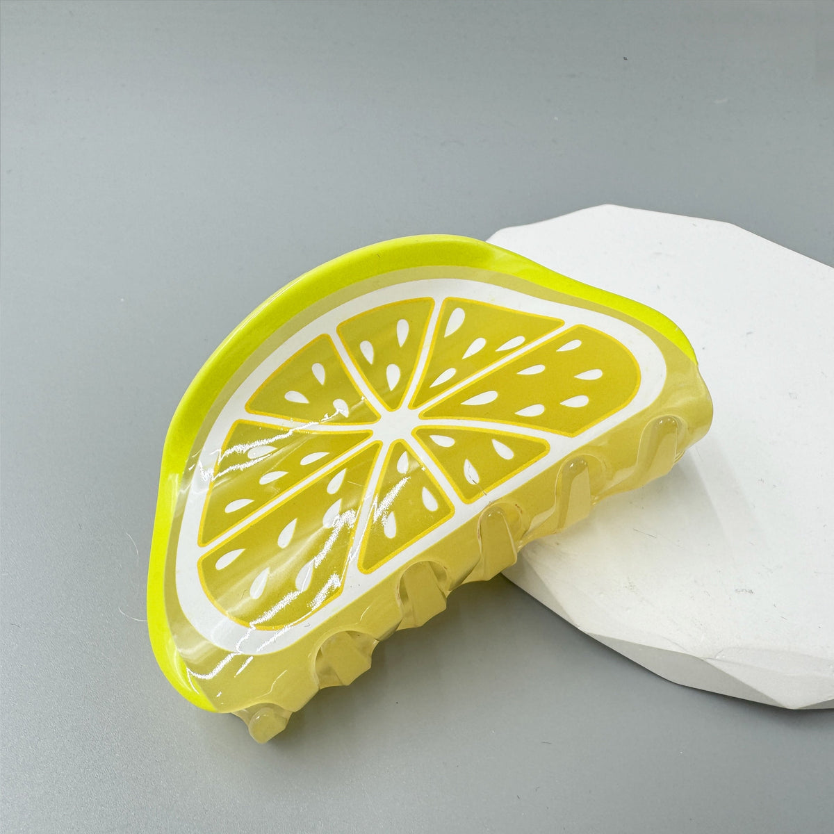 Lemon Acrylic Hair Clip L4843 - view 9