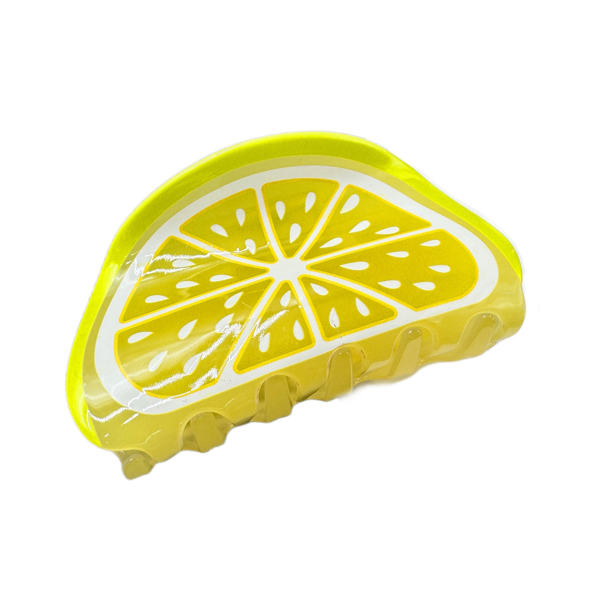 Lemon Acrylic Hair Clip L4843 - view 2