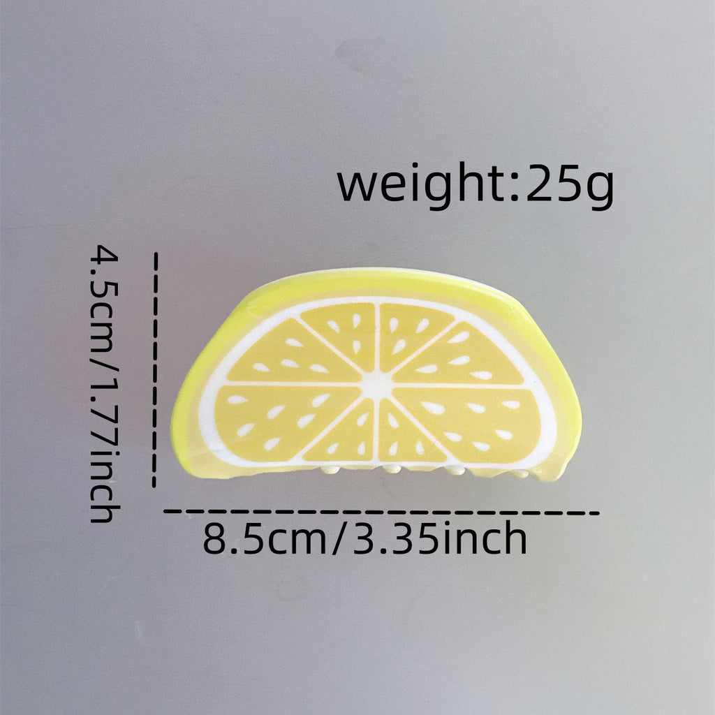 Lemon Acrylic Hair Clip L4843 - view 3