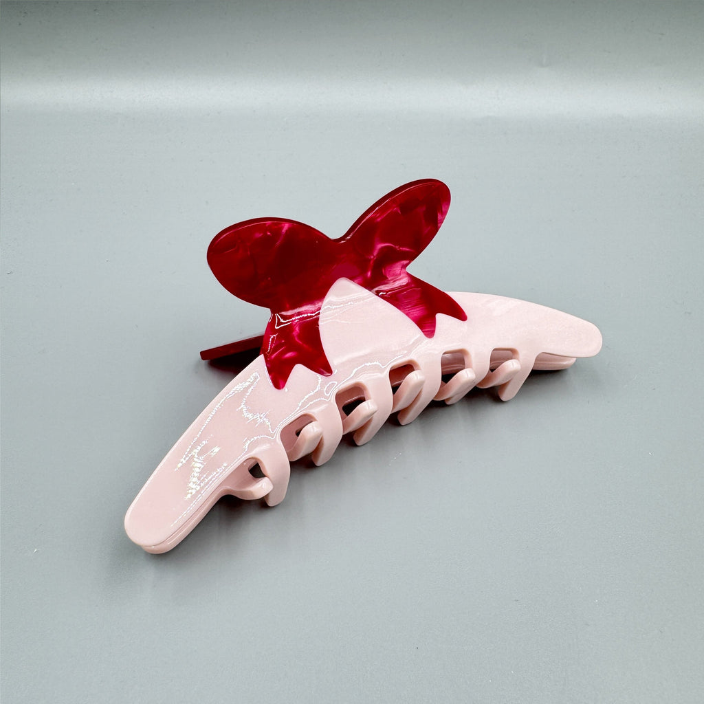 Bow Acrylic Hair Clip L4849