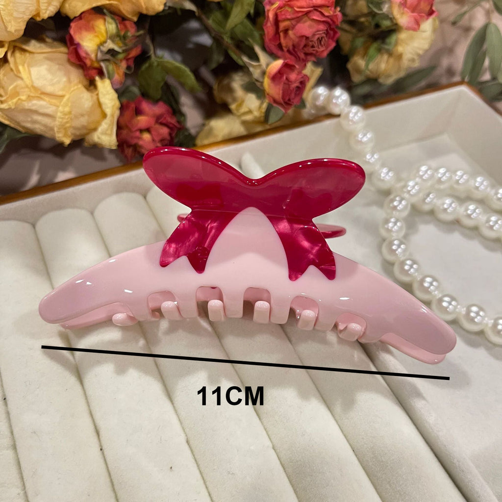 Bow Acrylic Hair Clip L4849