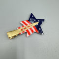 Star American Flag Acrylic Hair Clip L4857