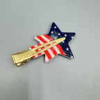 Star American Flag Acrylic Hair Clip L4857