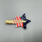 Star American Flag Acrylic Hair Clip L4857