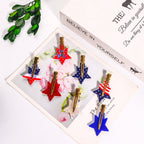 Star American Flag Acrylic Hair Clip L4857