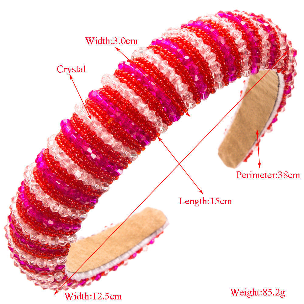 Crystal Beaded Headband L4864 - view 2