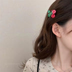 Cherry Acrylic Mini Hair Clip L4987 - view 2