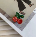 Cherry Acrylic Mini Hair Clip L4987 - view 4
