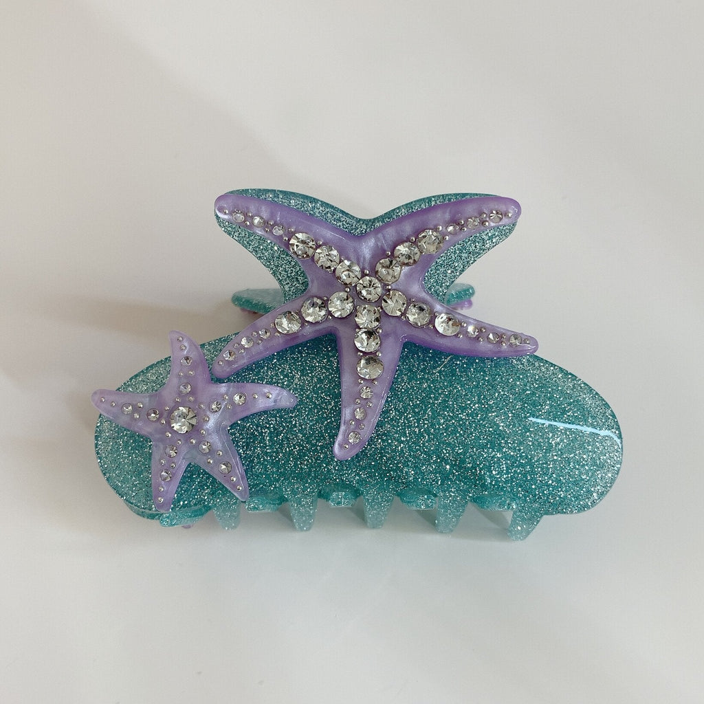 Starfish Crystal Acrylic Hair Clip L4999 - view 7