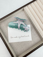 Starfish Crystal Acrylic Hair Clip L4999