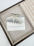 Starfish Crystal Acrylic Hair Clip L4999 - view 2