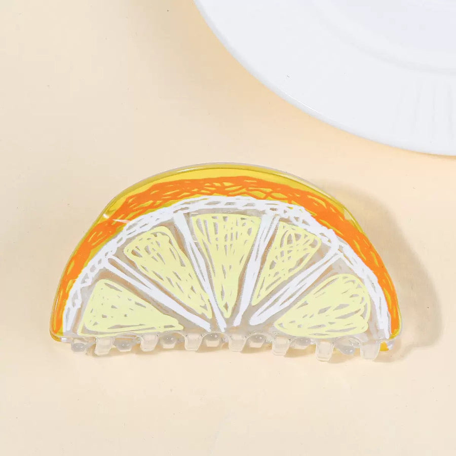 Orange Acrylic Hair Clip L5028