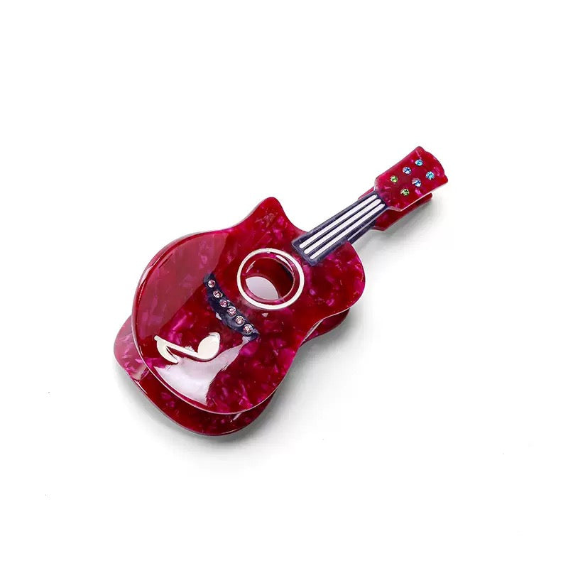 Guitar Acrylic Hair Clip L5030 - view 2