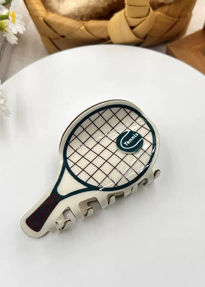 Tennis Racket Acrylic Hair Clip L5031
