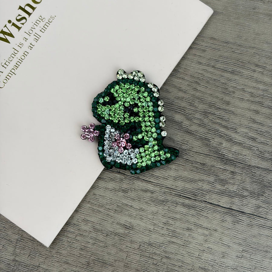 Dinosaur Crystal Alloy Hair Clip L5105
