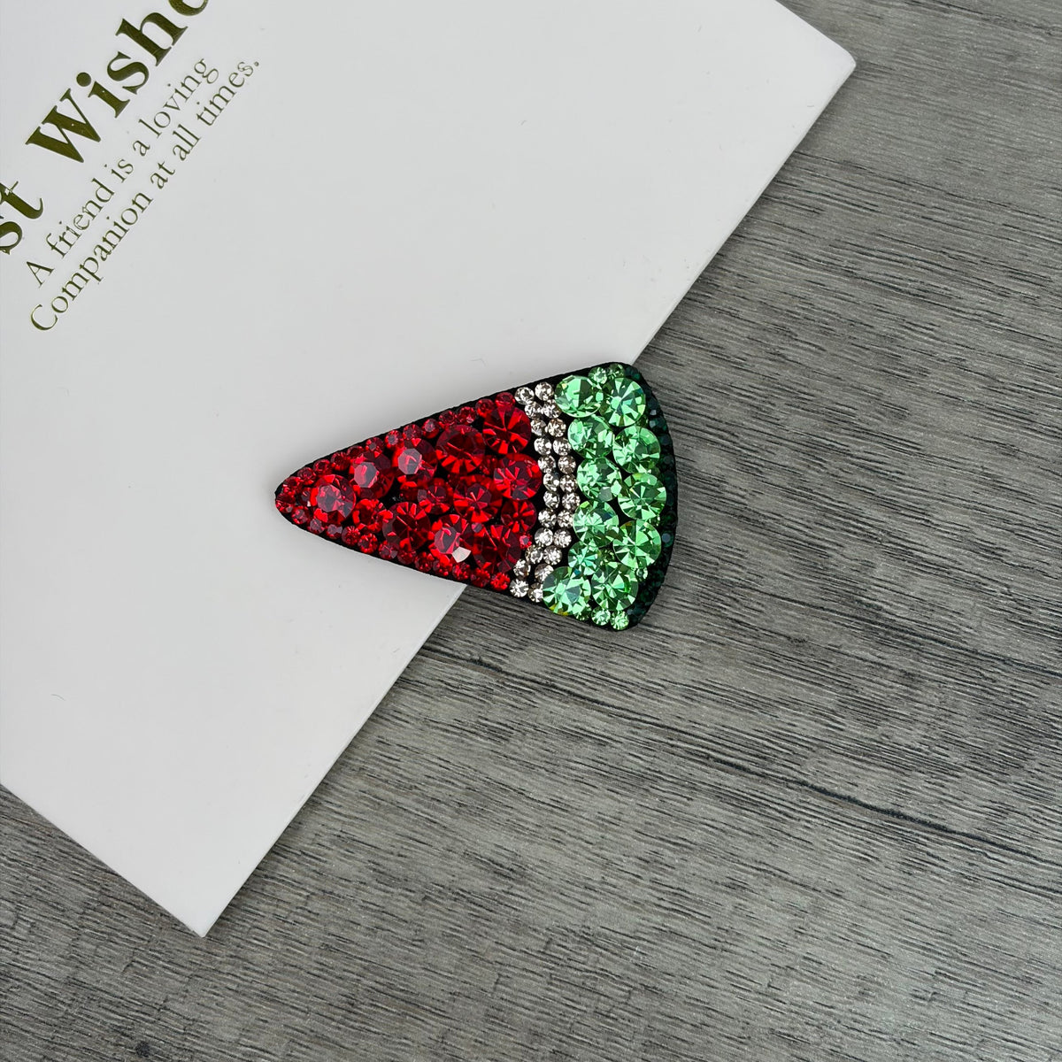Watermelon Crystal Hair Clip L5109