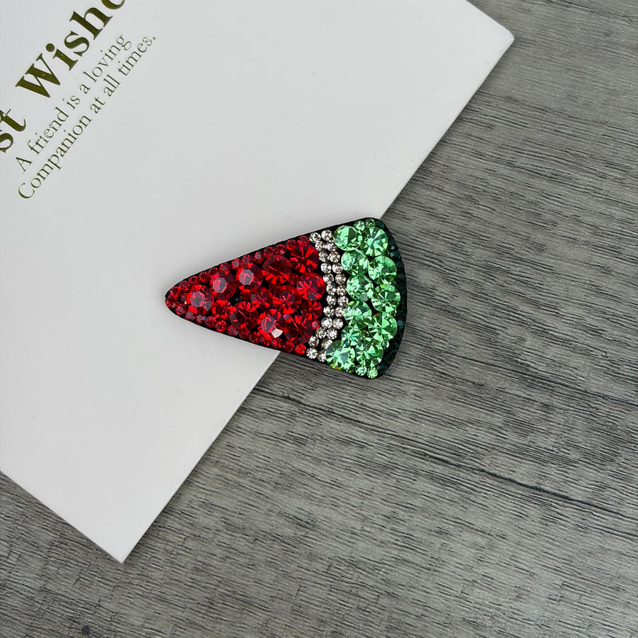 Watermelon Crystal Hair Clip L5109