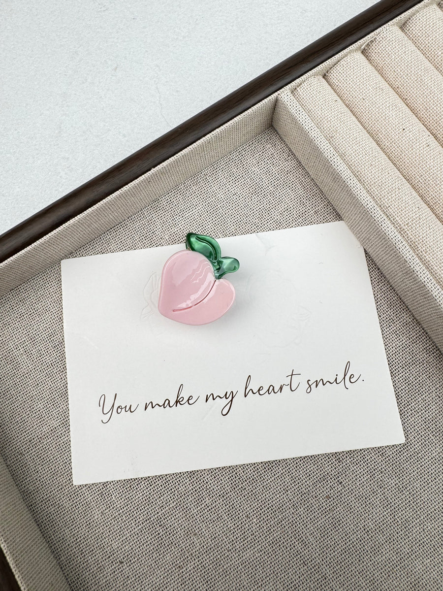 Peach Hair Clip L5127