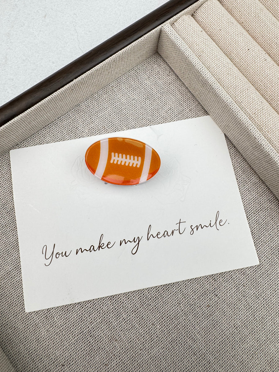 Football Hair Clip L5160
