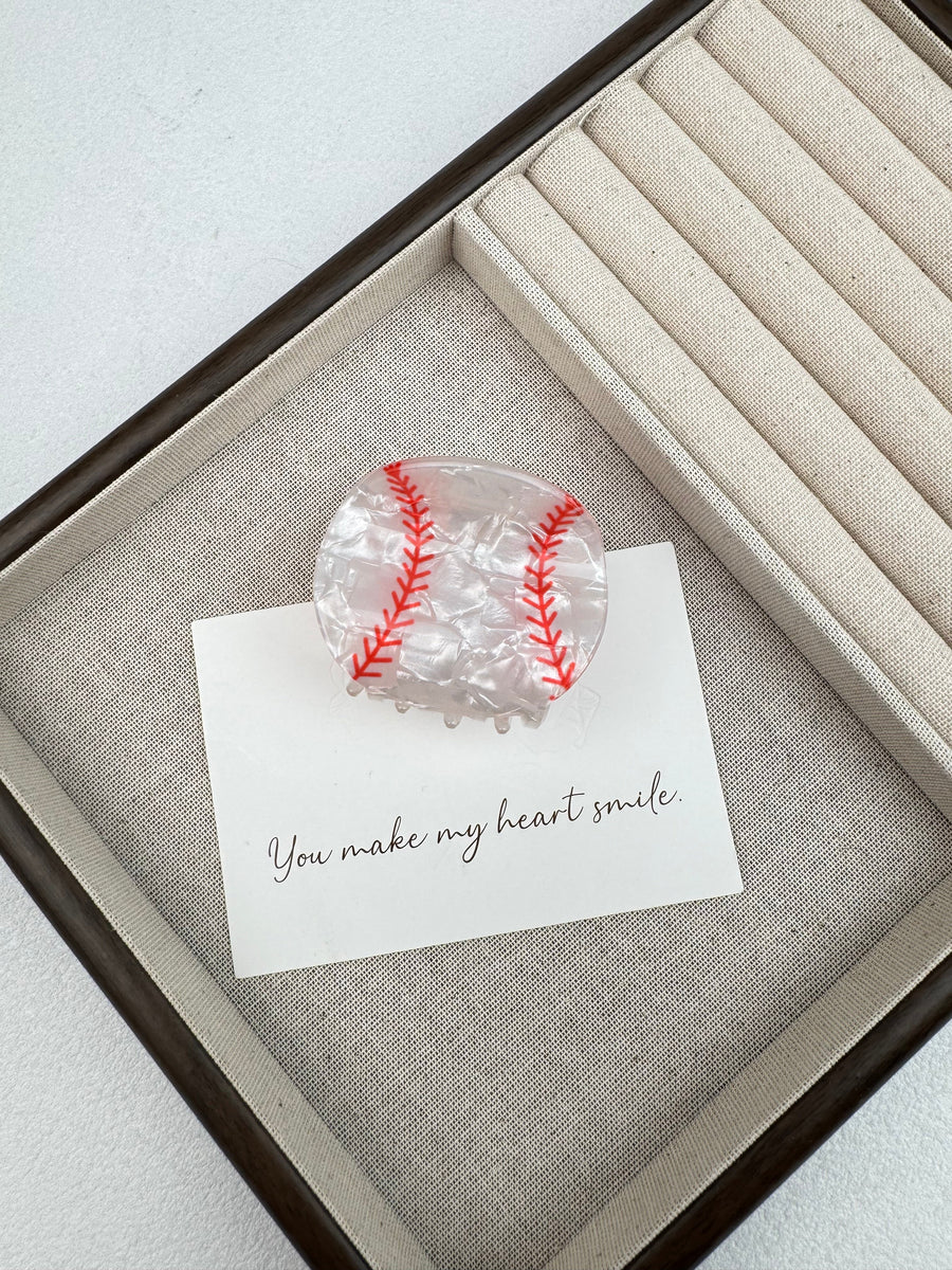Baseball Acrylic Hair Clip L5168