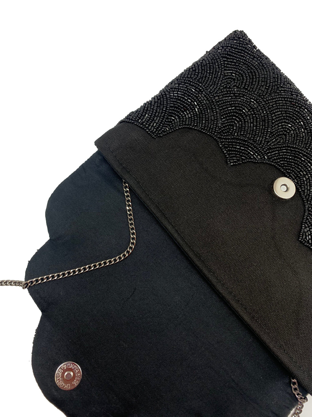 Scalloped Beaded Clutch LAC-SS-412