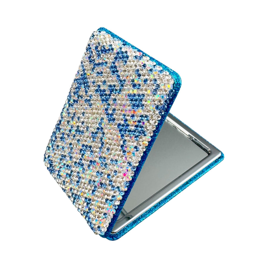 Ceramic Rhinestone Folding Makeup Mirror M0453