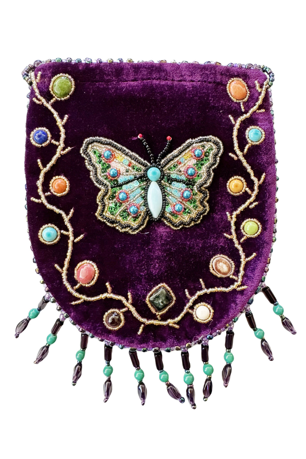 Butterfly Pattern Velvet Crossbody Bag MUG-Butterfly - view 10