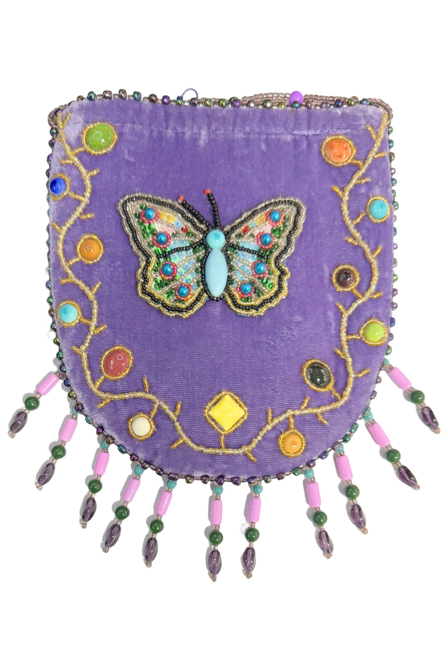 Butterfly Pattern Velvet Crossbody Bag MUG-Butterfly