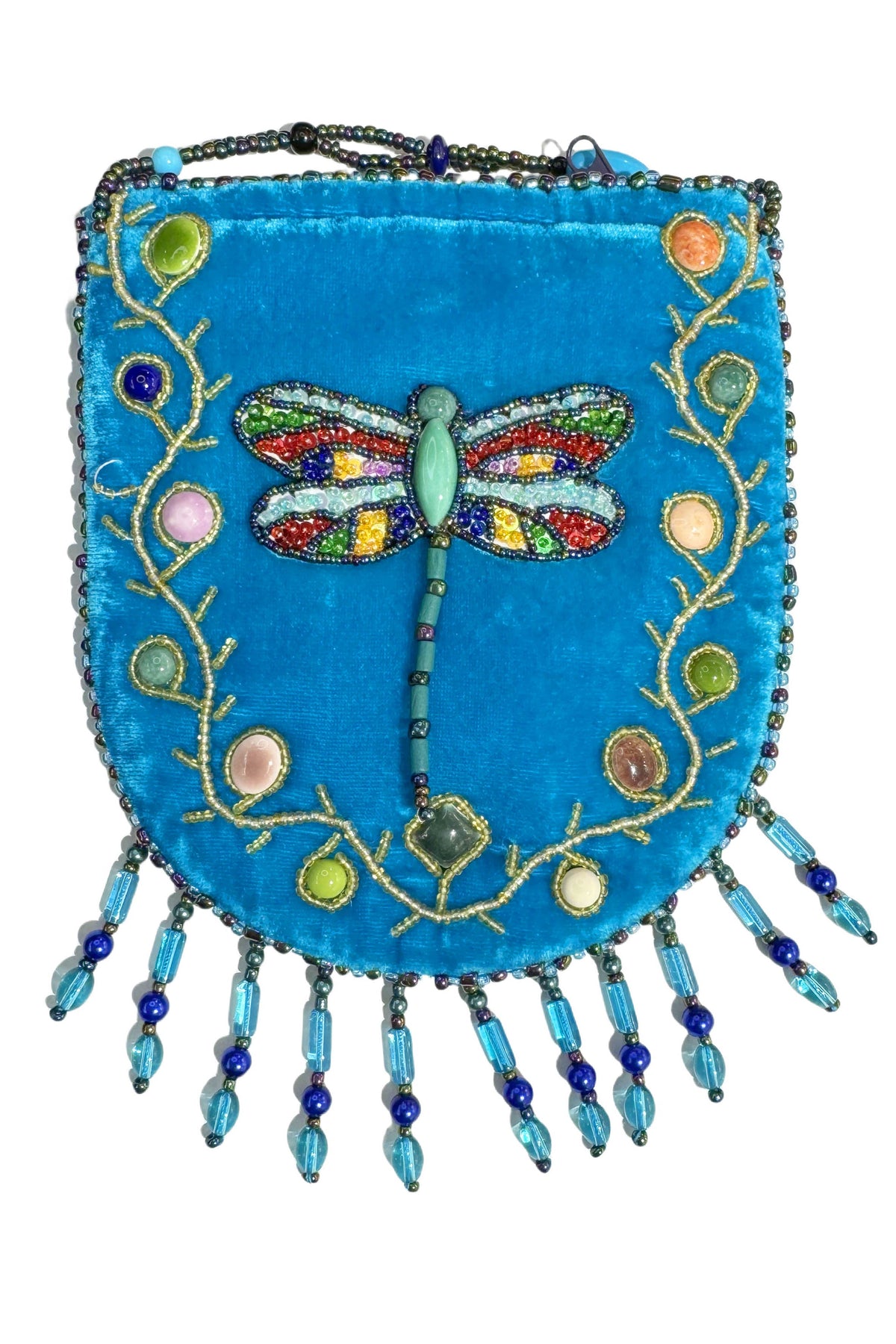 Dragonfly Pattern Velvet Crossbody MUG-Dragonfly - view 16