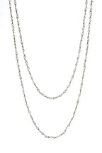 Crystal Beaded Chain Necklace N1163-11-BZ - view 3