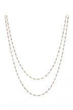 Crystal Beaded Chain Necklace N1163-136-BZ - view 3