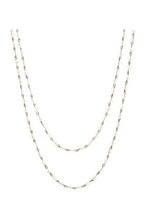 Crystal Beaded Chain Necklace N1163-136-BZ - view 4
