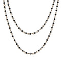 Crystal Beaded Chain Necklace N1163-15 - BZ - view 3