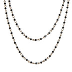 Crystal Beaded Chain Necklace N1163-15 - BZ - view 3