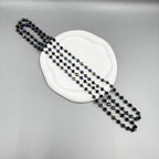 Crystal Beaded Chain Necklace N1163-150-BZ - view 5