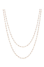 Crystal Beaded Chain Necklace N1163-60-CR - view 2